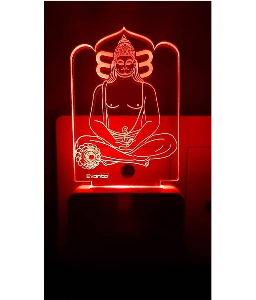 SUPER AJANTA E010 KASTBHNJAN HANUMANJI Night Lamp Multi - Pack of 1 - Electricals | Buy online on ZillyBuy