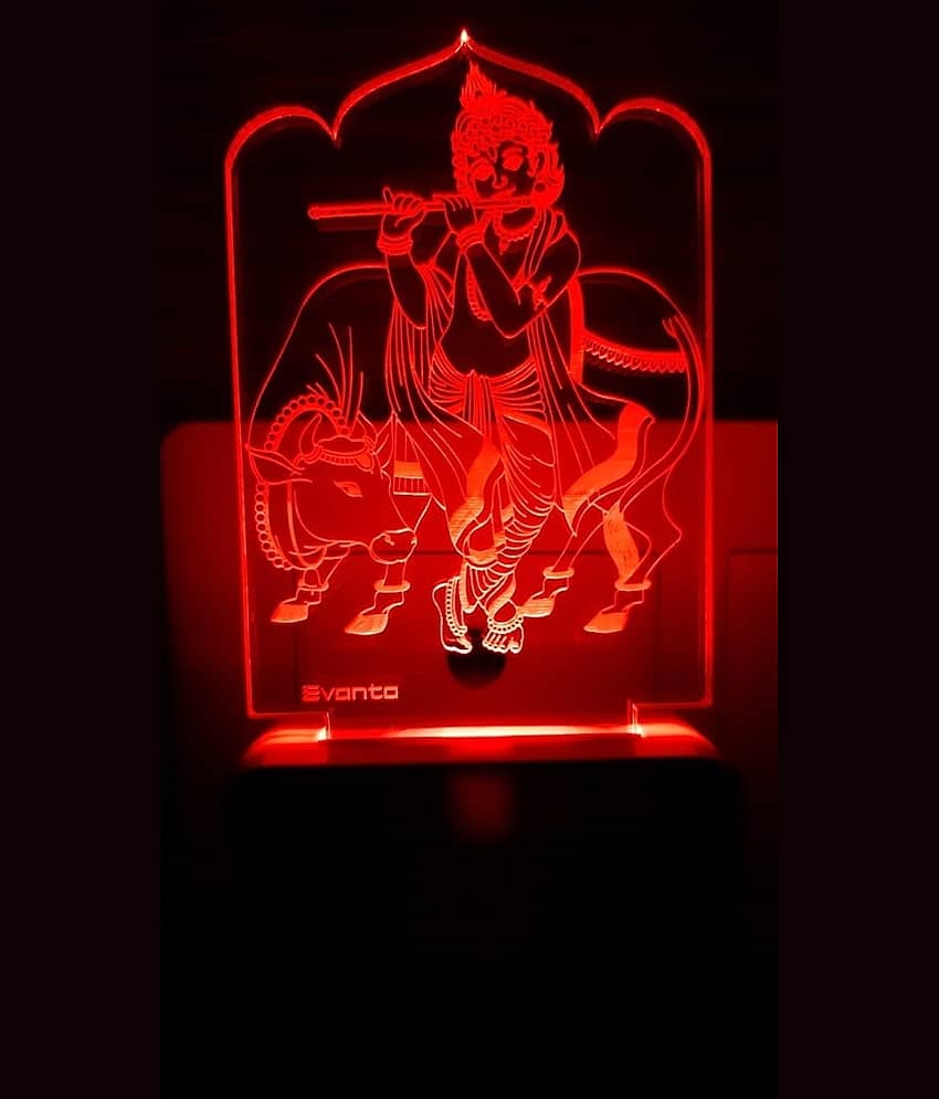 SUPER AJANTA E023 KRISHNA WITH COW Night Lamp Multi - Pack of 1 - Electricals | Buy online on ZillyBuy