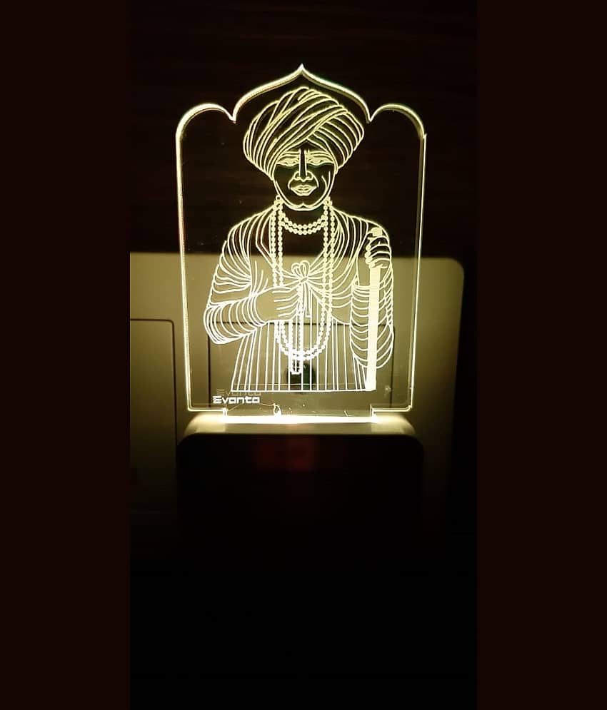 SUPER AJANTA E043 JALARAM BAPA Night Lamp Multi - Pack of 1 - Electricals | Buy online on ZillyBuy