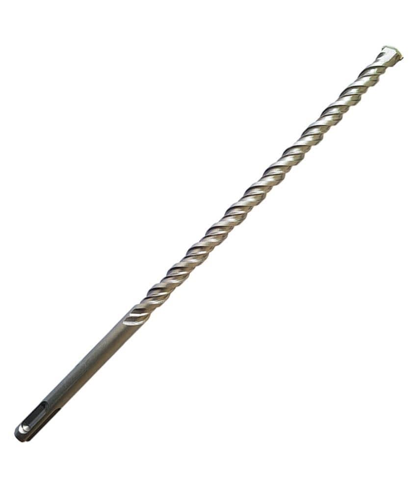 S4 Steel (16 x 310mm) Cross Tip Plus Hammer Drill Bit (Silver)