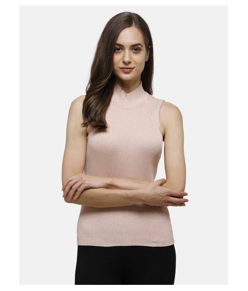 98 Degree North Women Cotton High Neck Pullover ( Pink )     			98 Degree North Women Cotton High Neck Pullover ( Pink )
