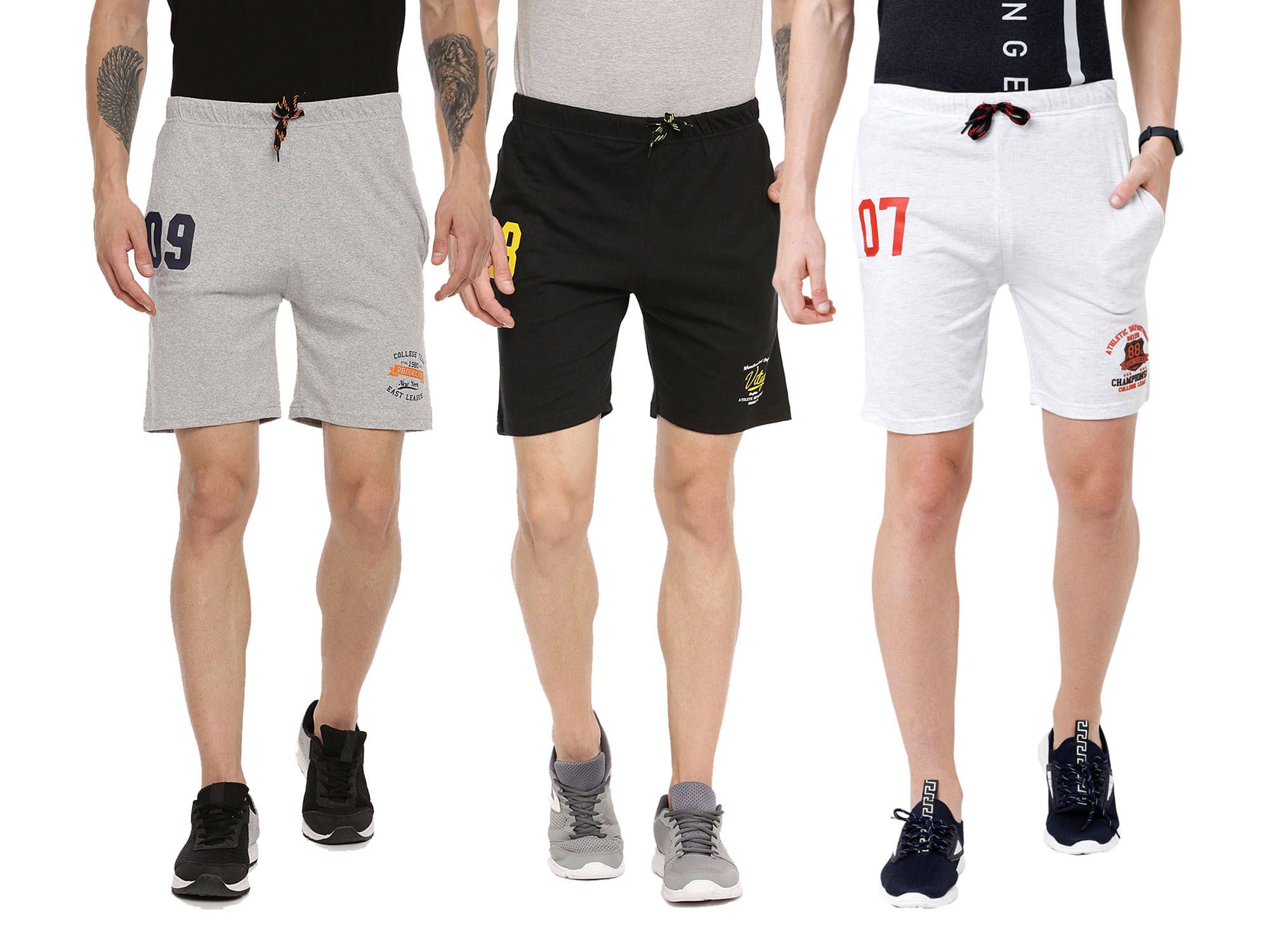 Ardeur - Multi Cotton Blend Men's Shorts ( Pack of 3 ) Ardeur - Multi Cotton Blend Men's Shorts ( Pack of 3 )