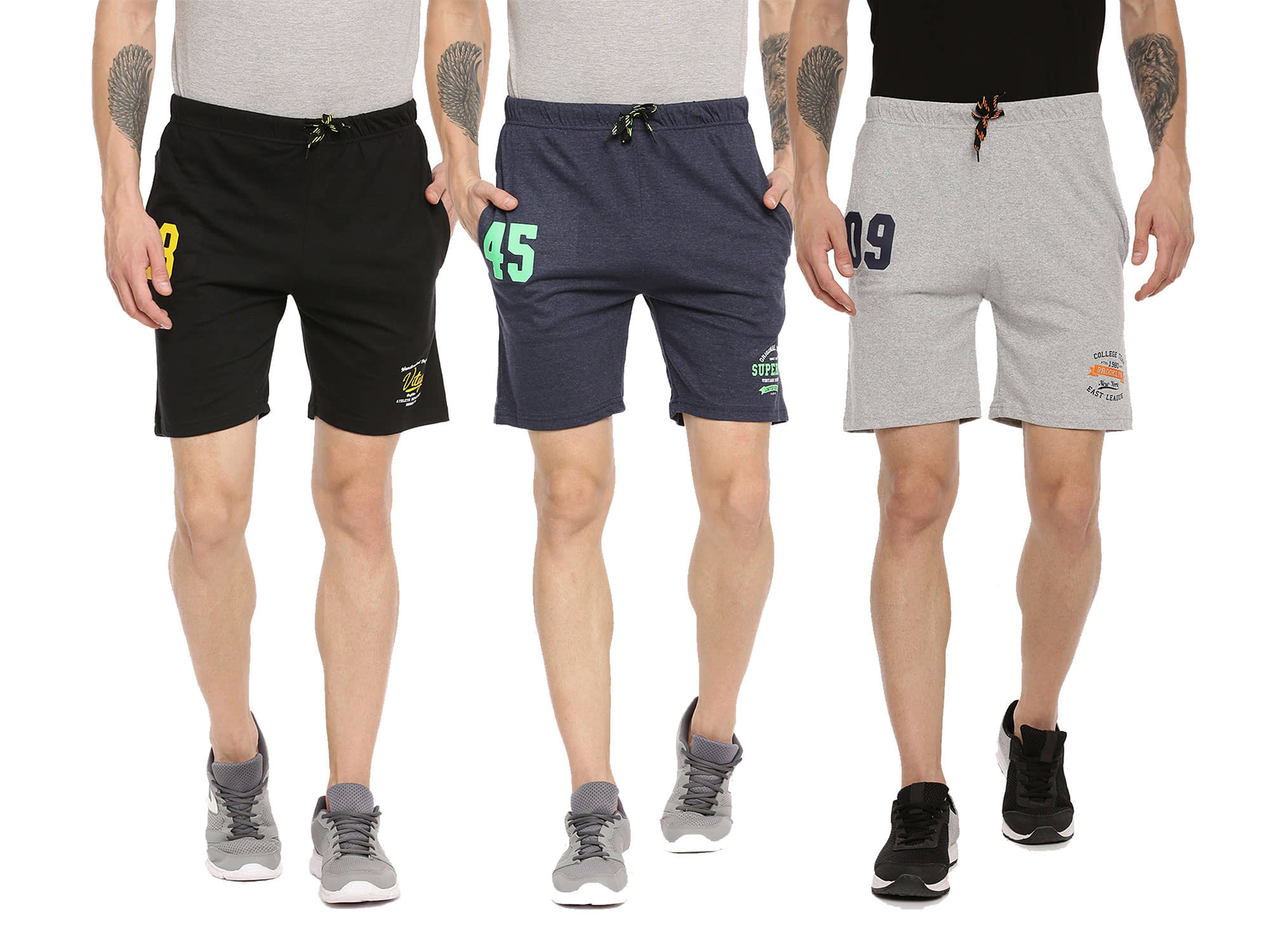 Ardeur Multi Shorts Pack of 3 - Shorts | Buy online on ZillyBuy