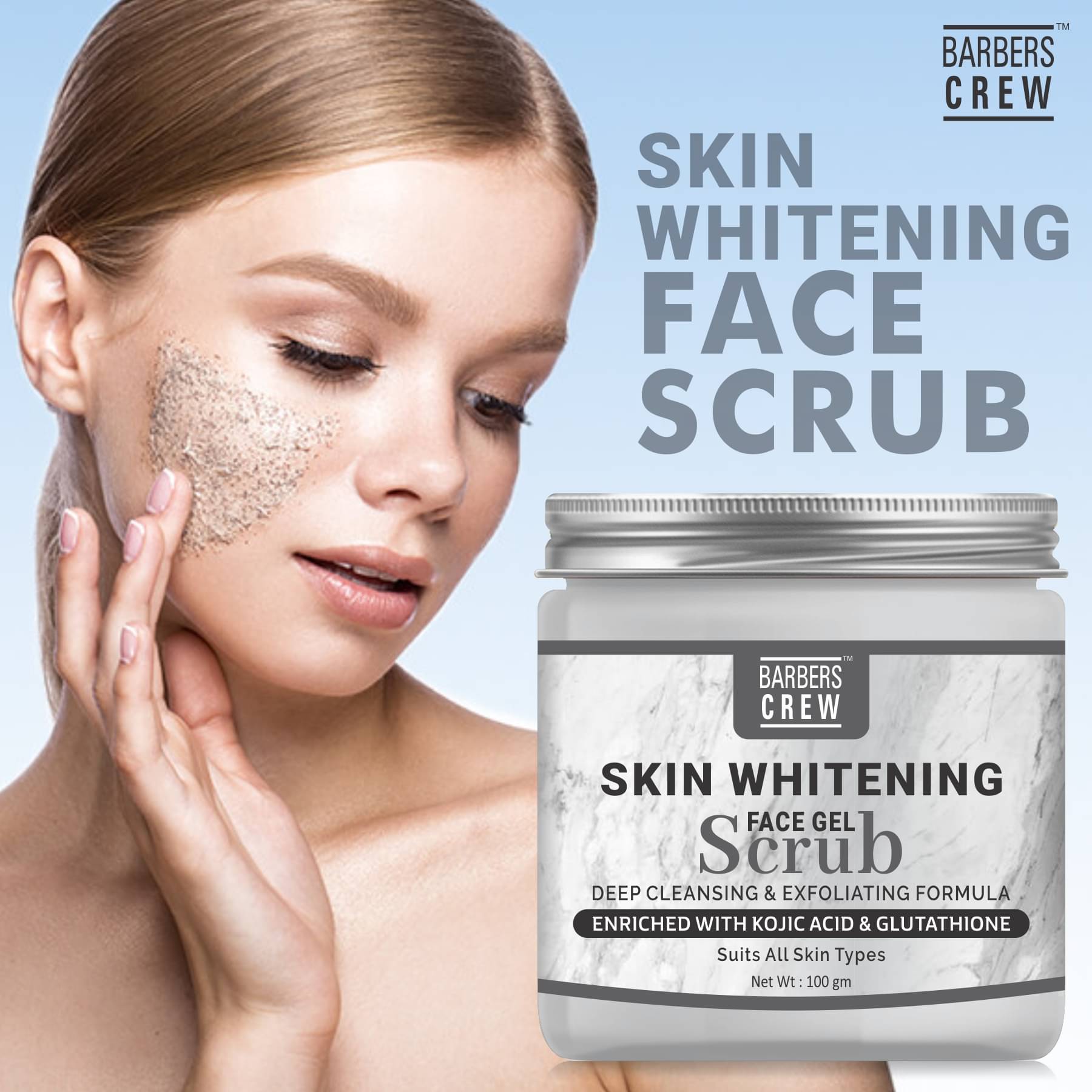 Barbers Crew - Fairness Facial Scrub For Men & Women (Pack of 1) Barbers Crew - Fairness Facial Scrub For Men & Women (Pack of 1)