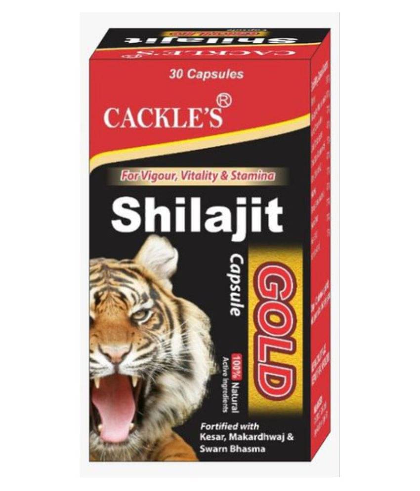 Cackle'S Shilajit Gold 100% Herbal Capsule 30 No.S Pack of 1 Cackle'S Shilajit Gold 100% Herbal Capsule 30 No.S Pack of 1