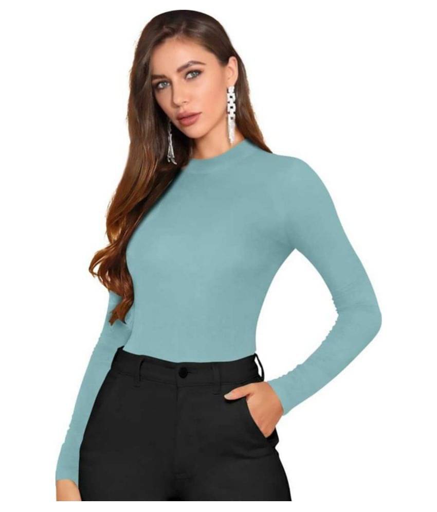     			Dream Beauty Fashion Women's Cotton Blend Regular Top ( Blue )