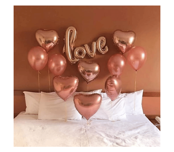     			Blooms Mall Rose Gold love combo
