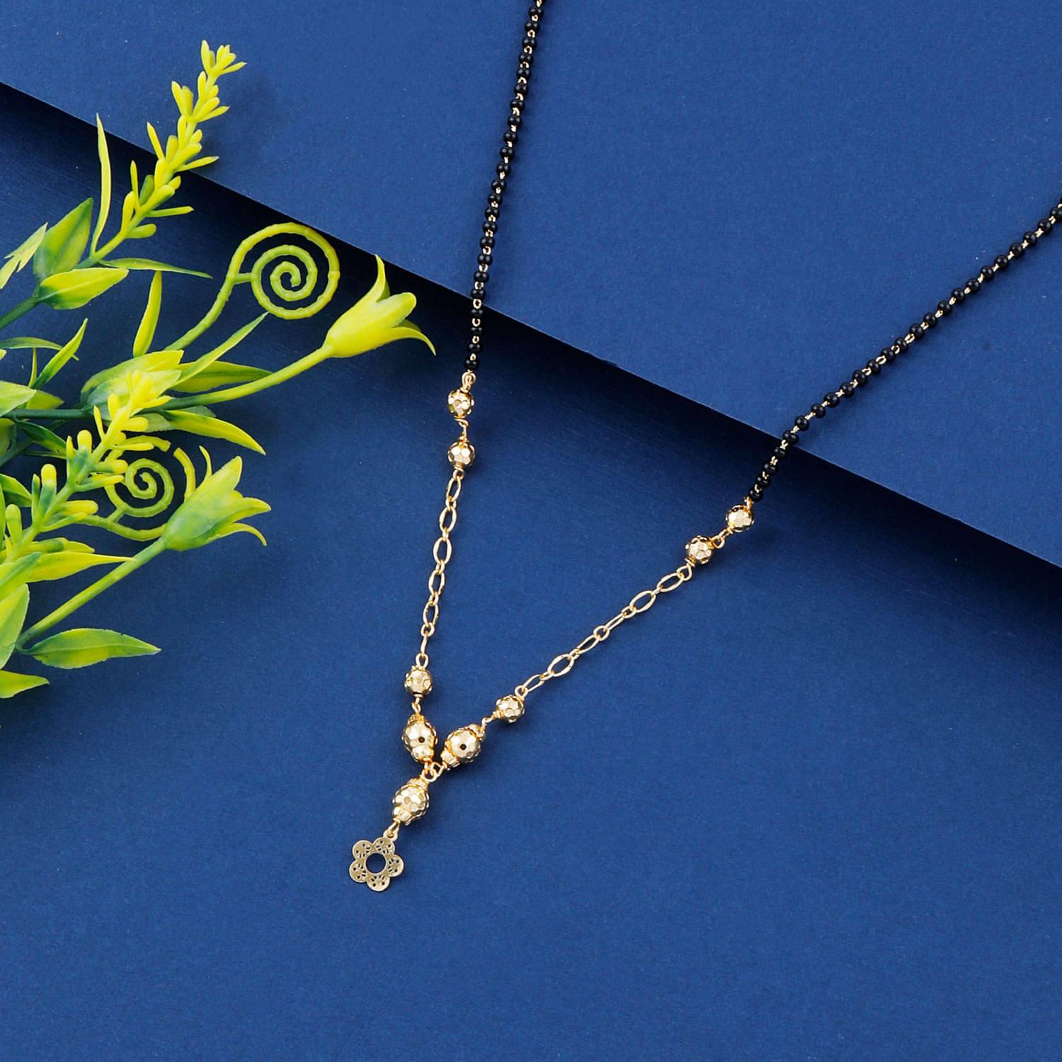 Paola Gold Plated Chain Designer Mangalsutra For Women Paola Gold Plated Chain Designer Mangalsutra For Women
