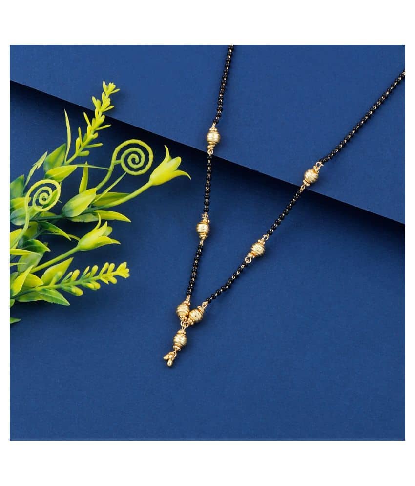 Paola Stylish Gold Plated Chain  Mangalsutra For Women Jewellery