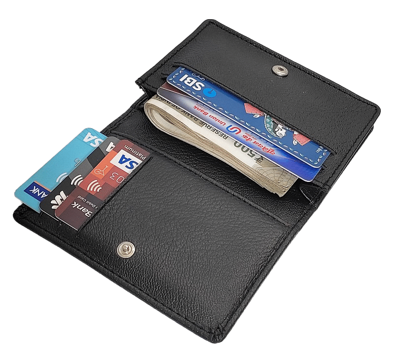     			RAGE GAZE Black PU Men's Short Wallet ( Pack of 1 )