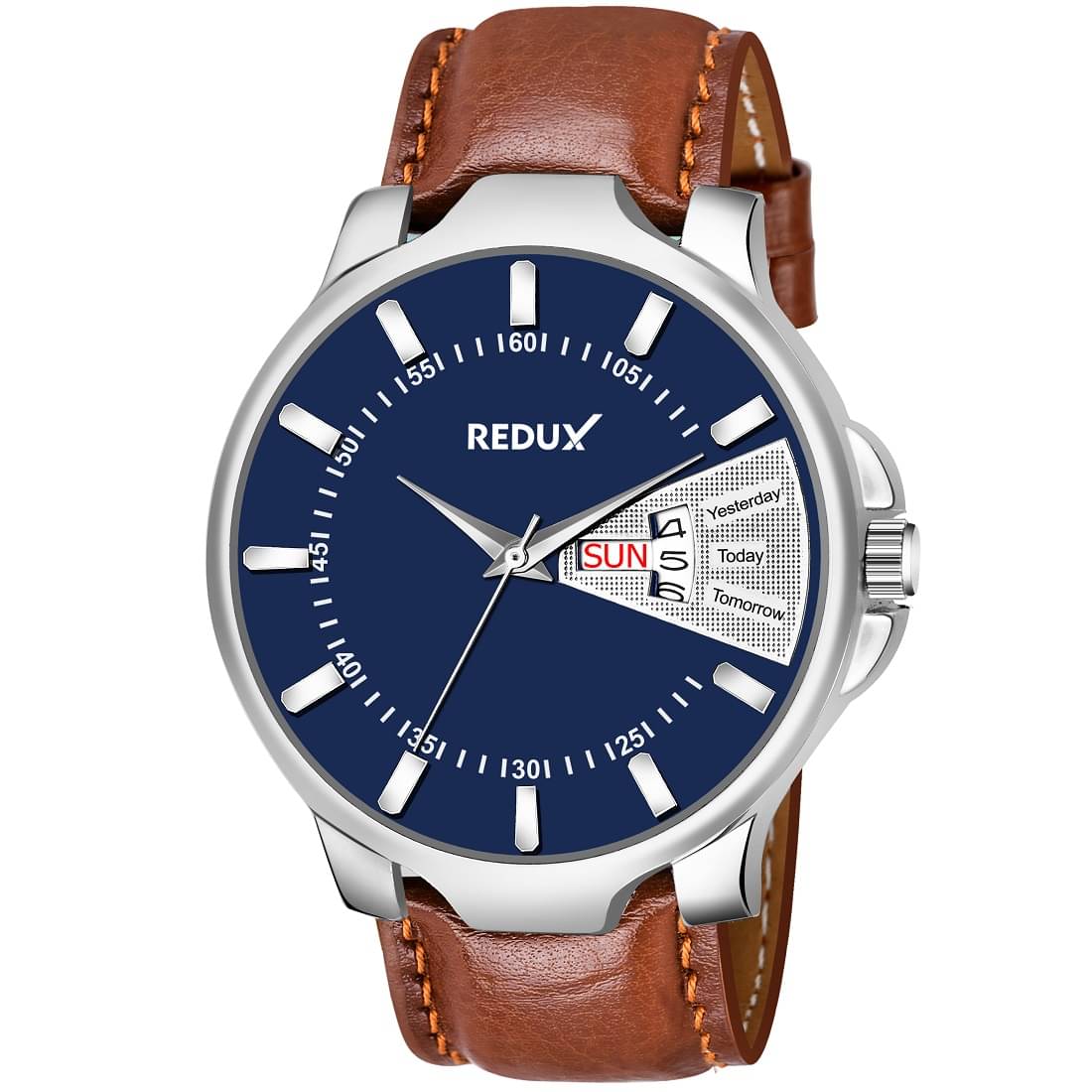     			Redux - Brown Leather Analog Men's Watch