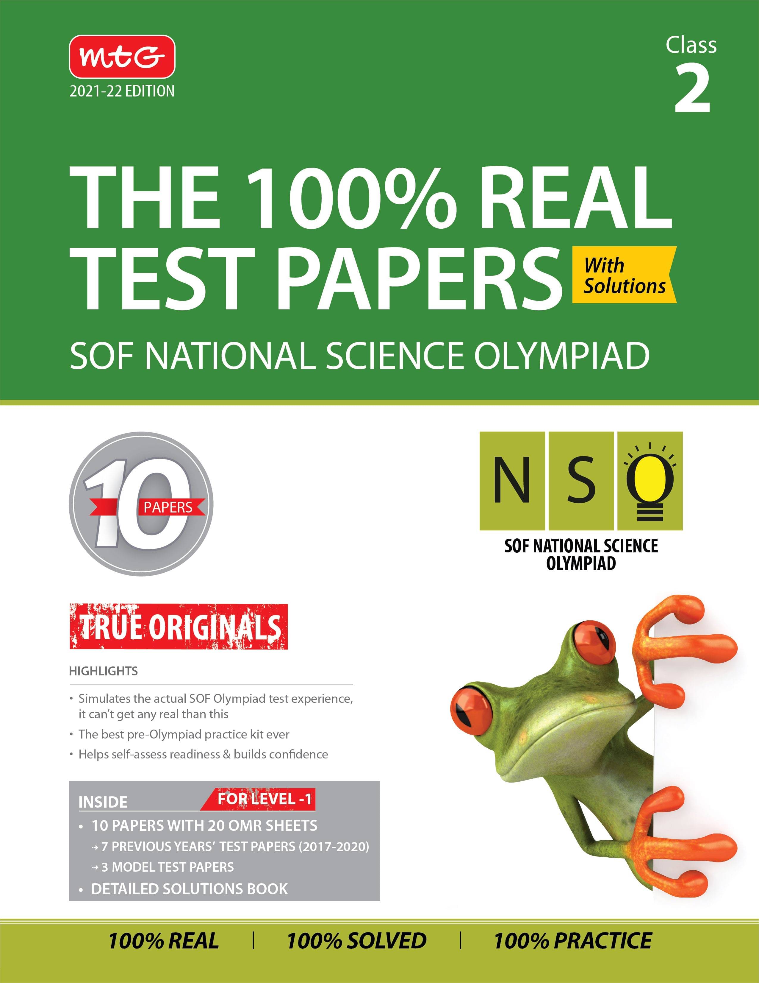     			The 100% Real Test Papers (NSO) Class 2