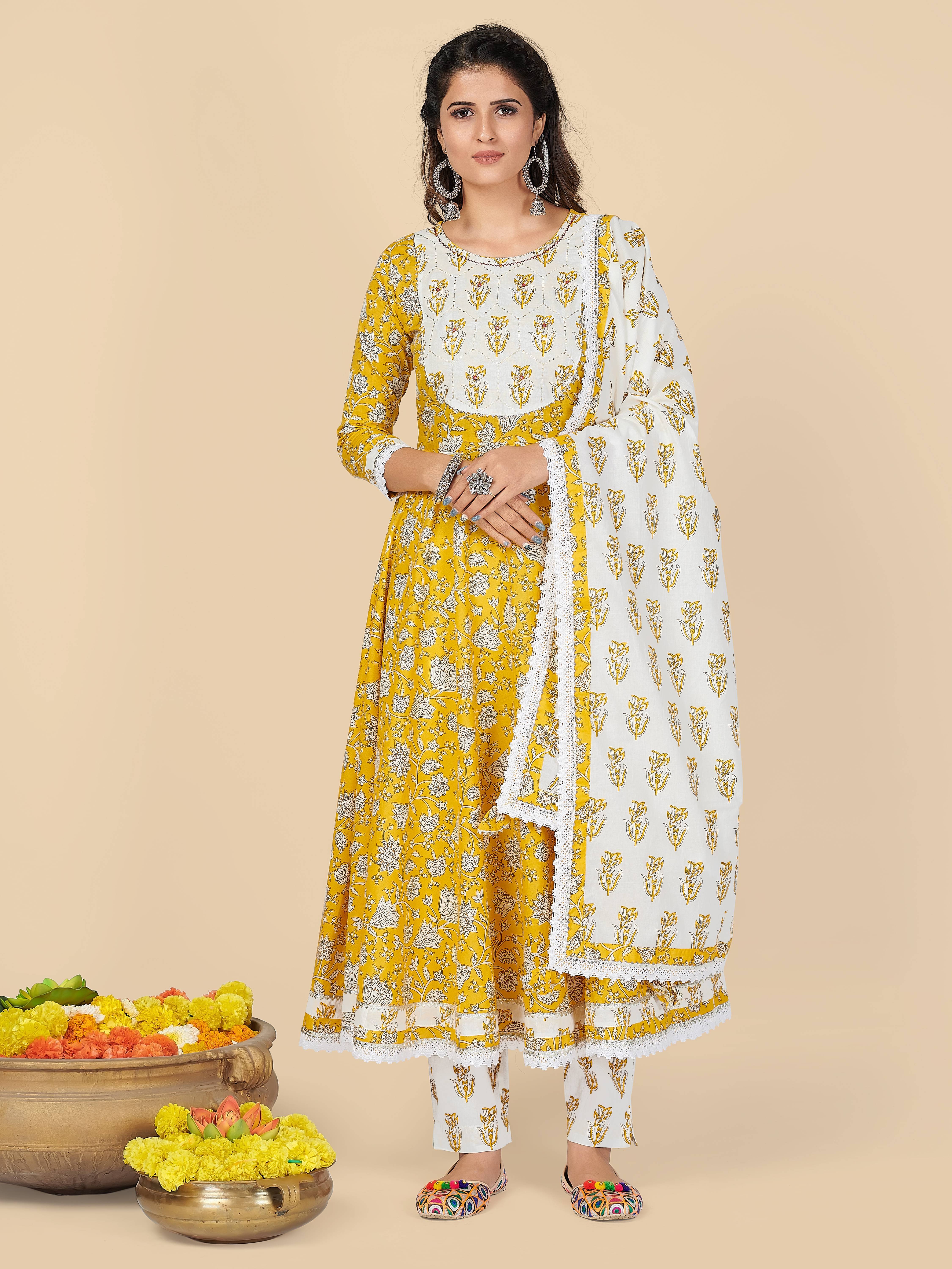 Vbuyz Cotton Kurti With Pants - Stitched Suit Single Vbuyz Cotton Kurti With Pants - Stitched Suit Single