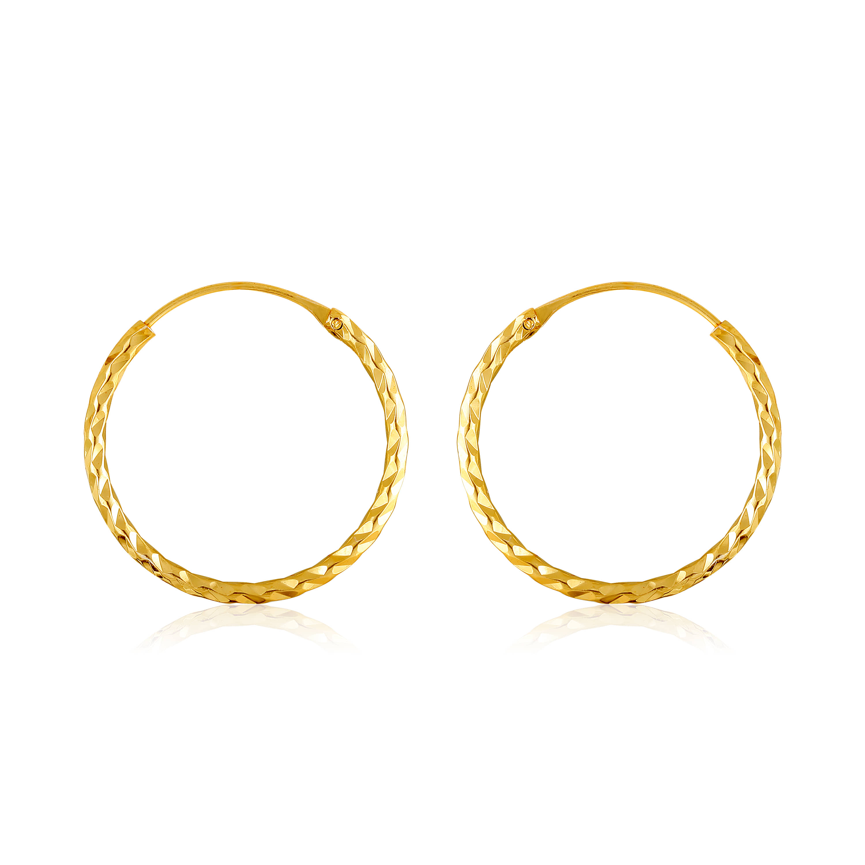Vighnaharta Shimmering Bejeweled Alloy Gold Bali Earring for Women and Girls VFJ1369ERG - Earrings | Buy online on ZillyBuy