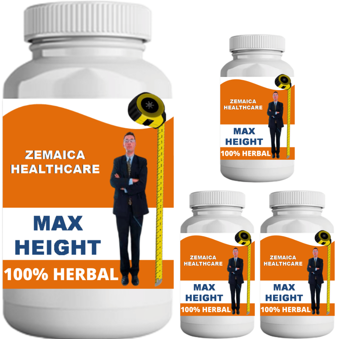 Zemaica Healthcare max height plain flavor 0.4 kg Powder Pack of 4 Zemaica Healthcare max height plain flavor 0.4 kg Powder Pack of 4