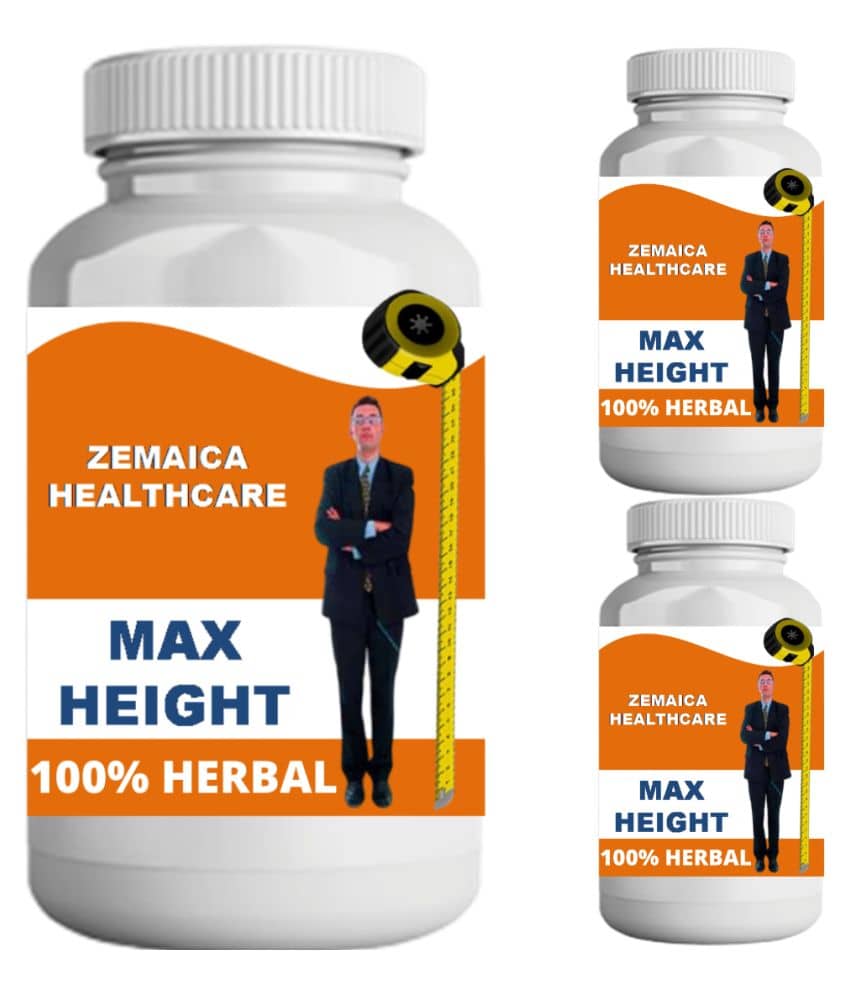 Zemaica Healthcare max height vanilla flavor 0.3 kg Powder Pack of 3