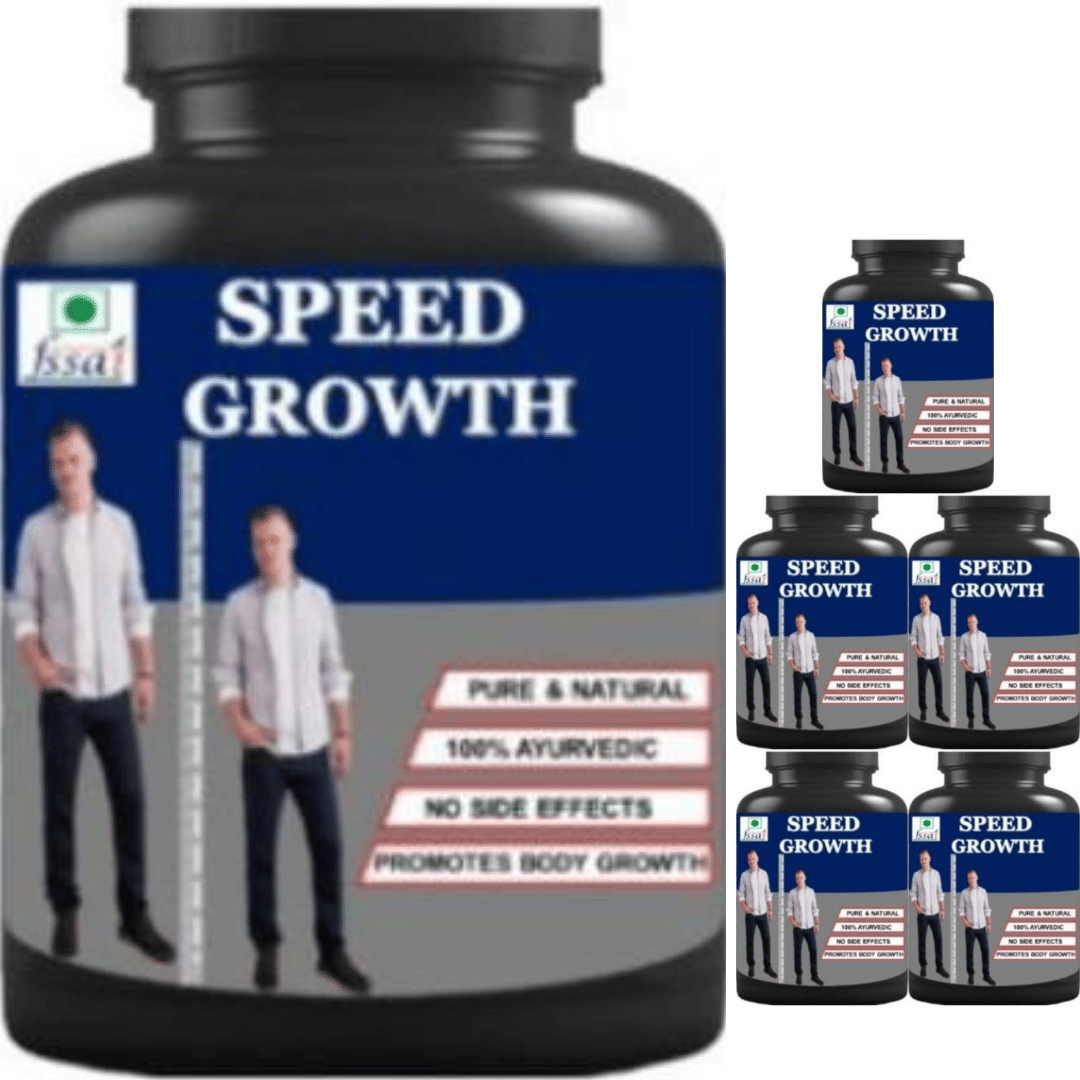 Hindustan Ayurveda speed growth plain flavor 0.6 kg Powder Pack of 6 Hindustan Ayurveda speed growth plain flavor 0.6 kg Powder Pack of 6