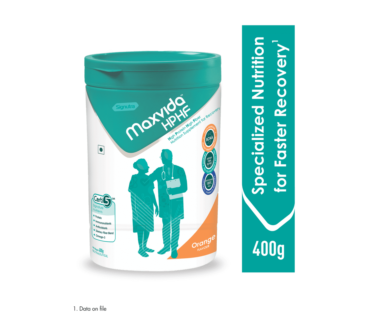 MAXVIDA High Protein High Fiber Supplement for Recovery Nutrition Drink for Adult 400 gm