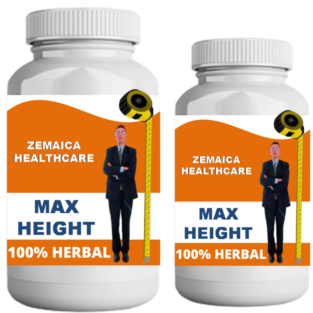 Zemaica Healthcare max height banana flavor 0.2 kg Powder Pack of 2