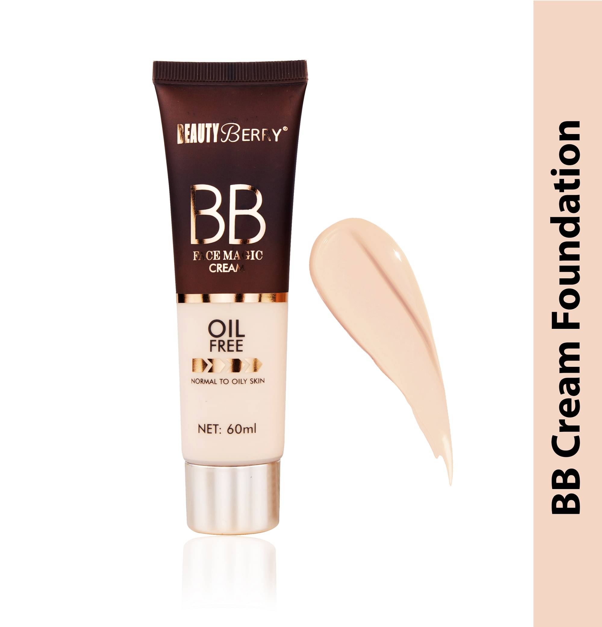     			Beauty Berry Matte Cream For Normal Skin Light Foundation 60ml, (Shade - 02)