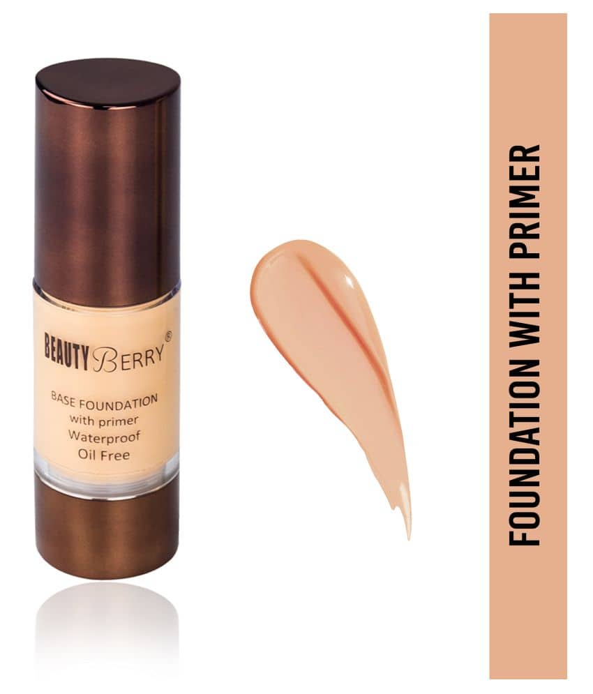 Beauty Berry Base Foundation with Primer Waterproof (Shade - 01)