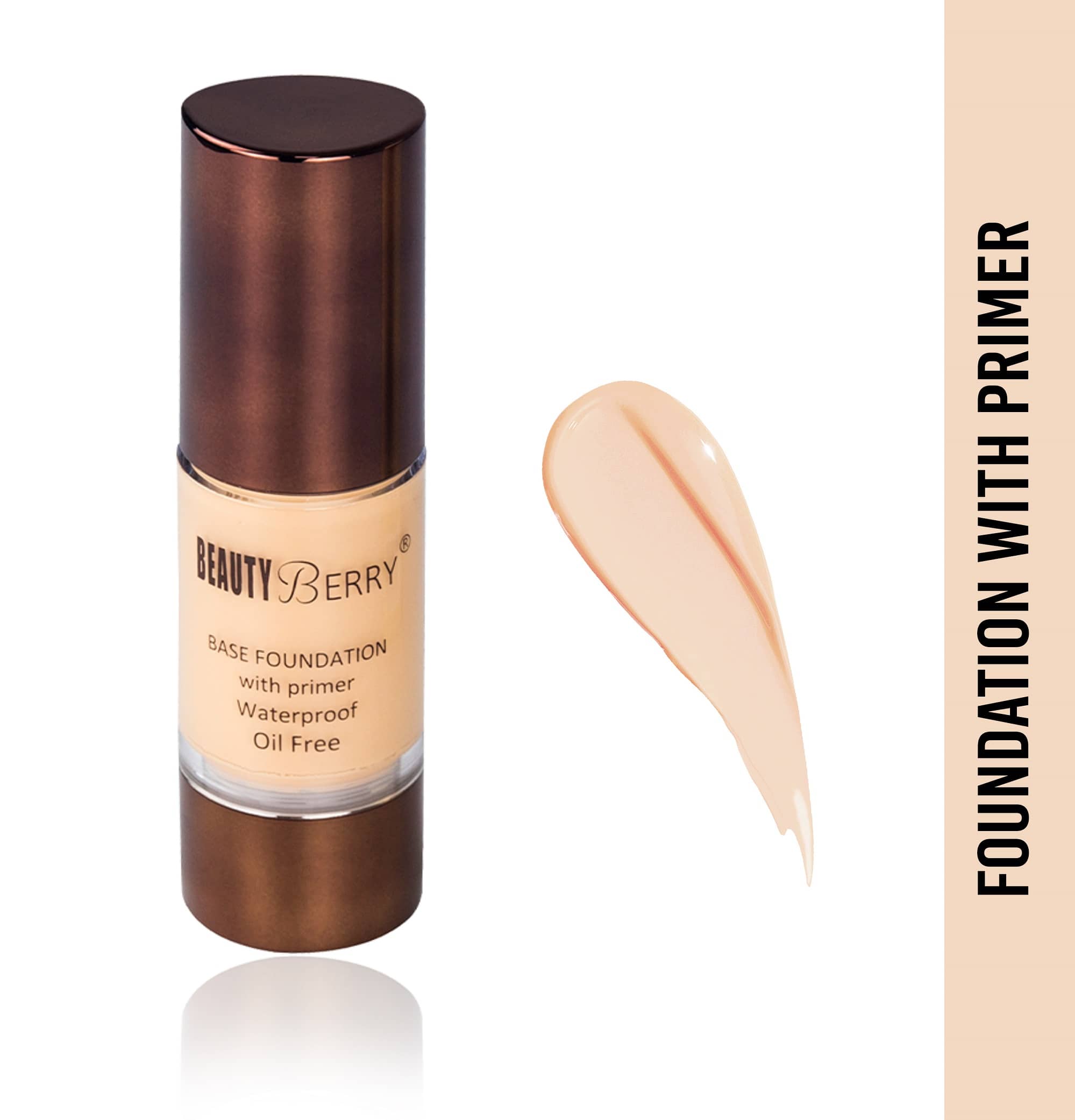 Beauty Berry Base Foundation with Primer Waterproof (Shade - 03)