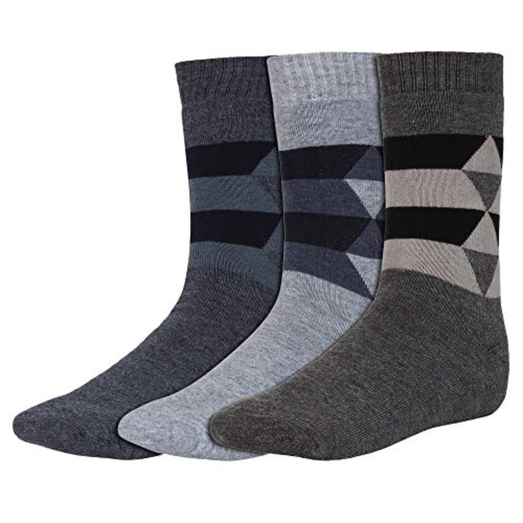 Creature - Woollen Men's Printed Multicolor Mid Length Socks ( Pack of 3 ) - Socks | Buy online on ZillyBuy