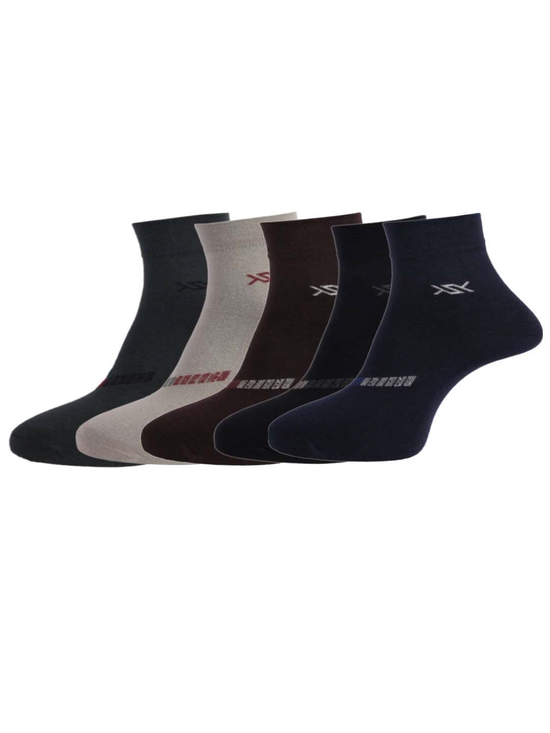 Dollar Multi Casual Ankle Length Socks Pack of 5 Dollar Multi Casual Ankle Length Socks Pack of 5