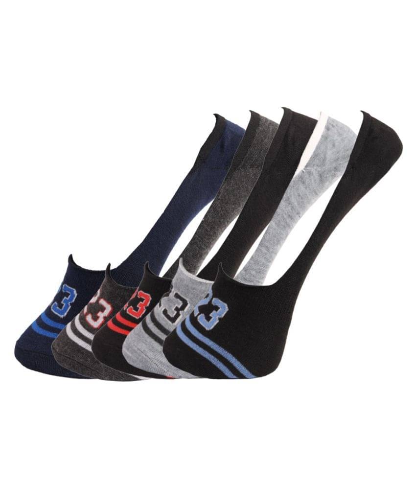Dollar Multi Sports No Show Socks Pack of 5     			Dollar Multi Sports No Show Socks Pack of 5