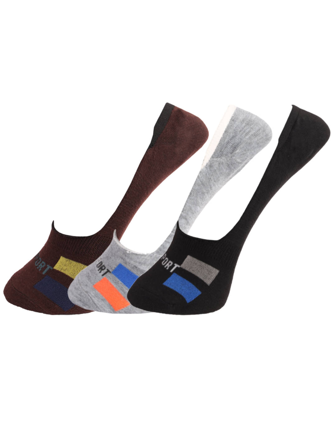 Dollar Multi Sports No Show Socks Pack of 3     			Dollar Multi Sports No Show Socks Pack of 3