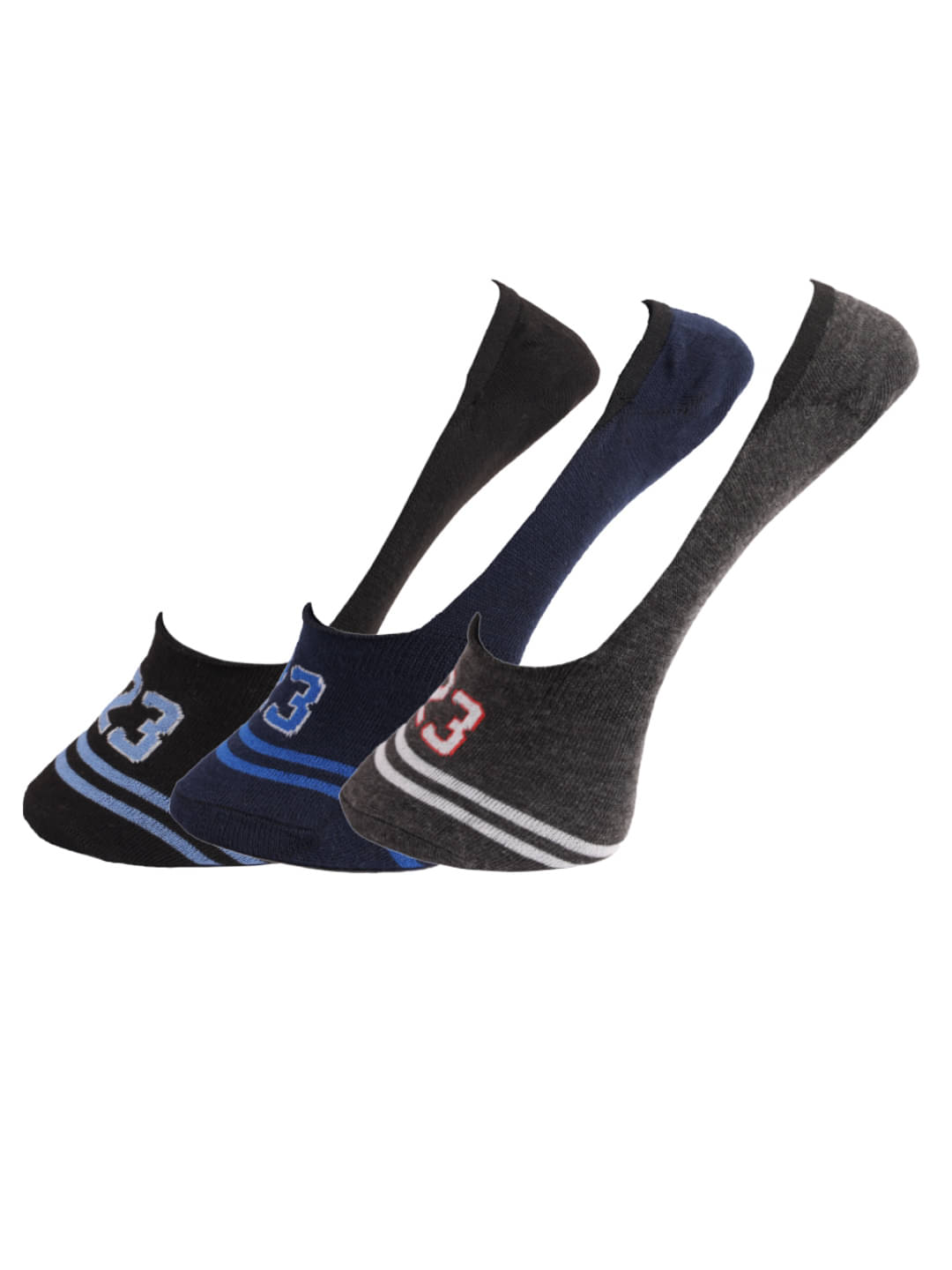     			Dollar Multi Sports No Show Socks Pack of 3