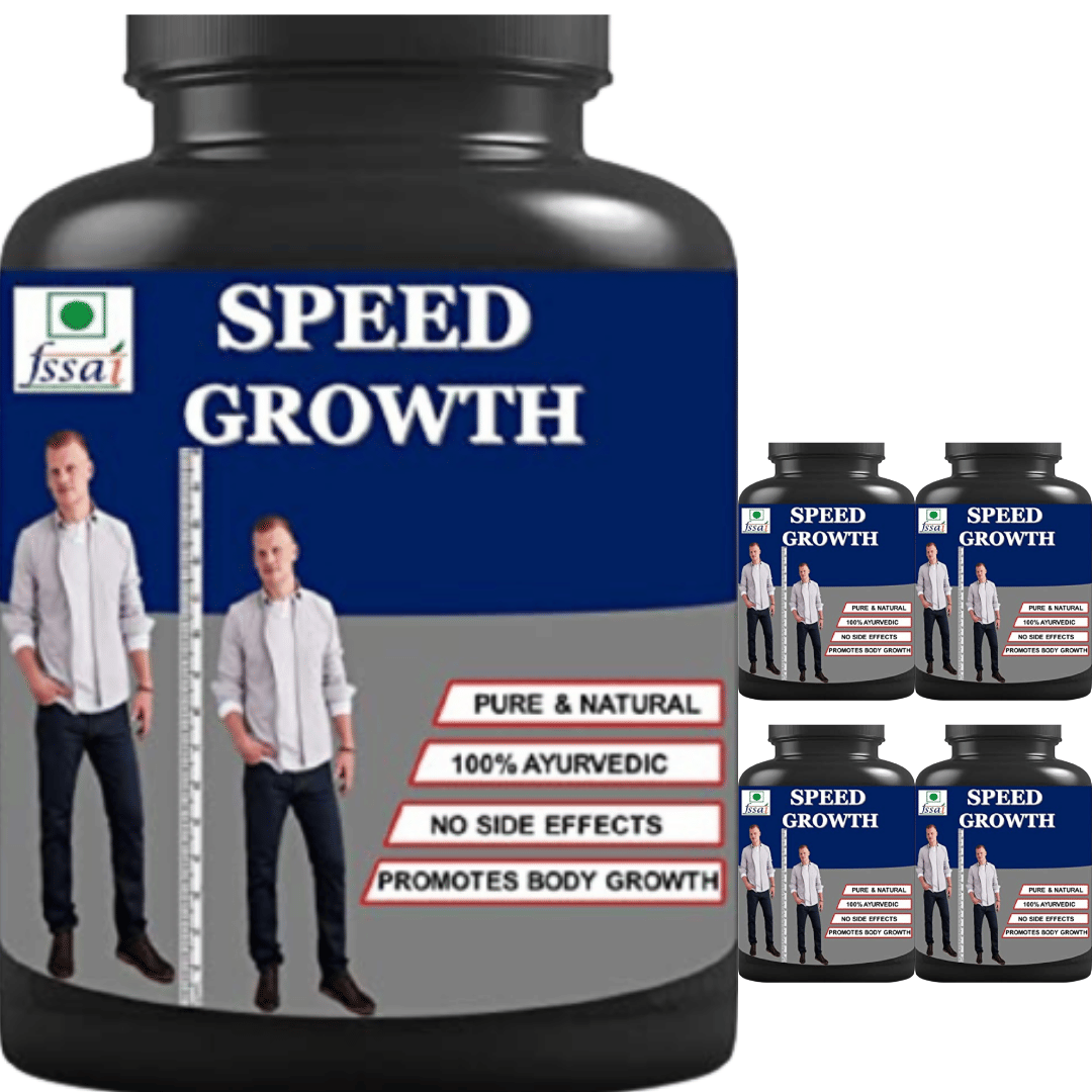    			Hindustan Ayurveda speed growth plain flavor 0.5 kg Powder Pack of 5