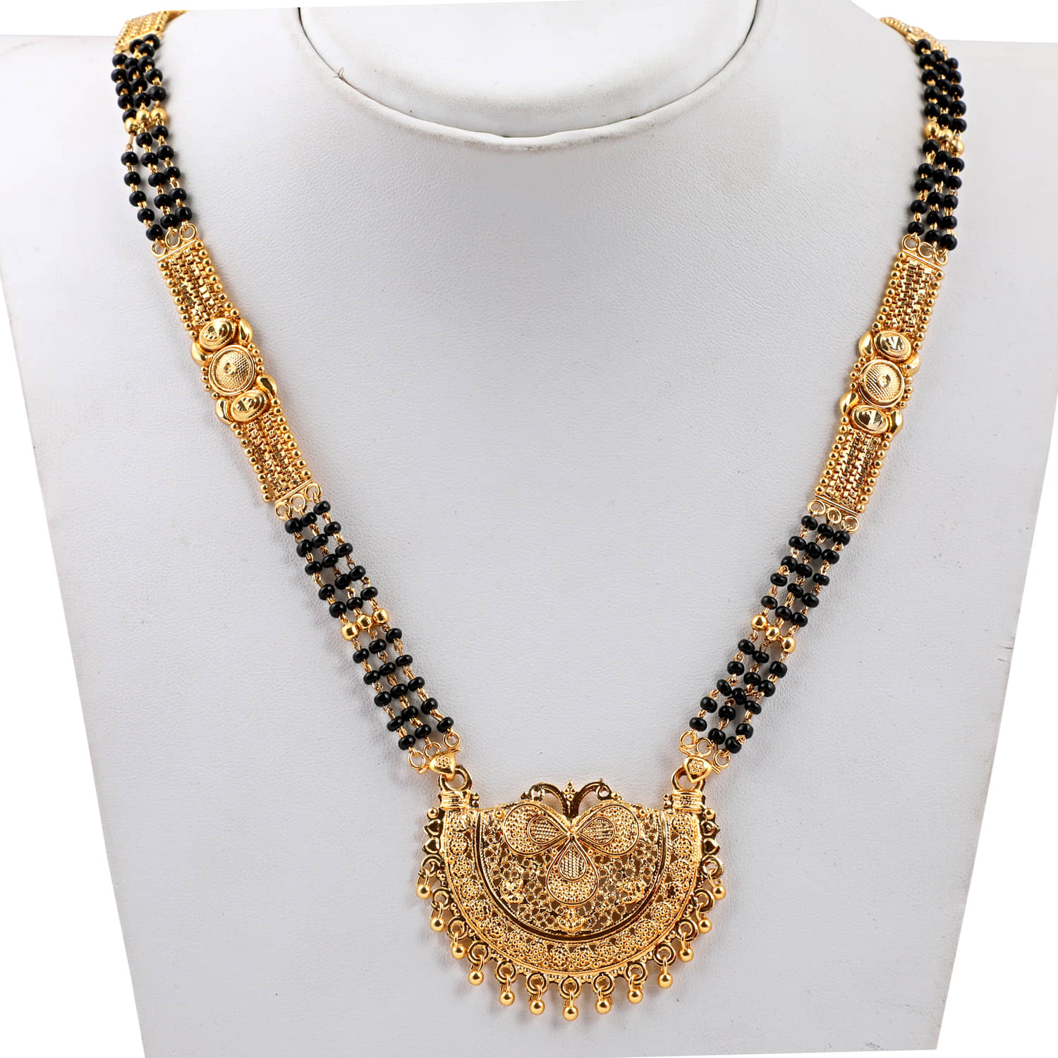 SHANKH-KRIVA®  GOLD PLATED ROYAL DESIGN MANGALSUTRA FOR WOMEN-10071