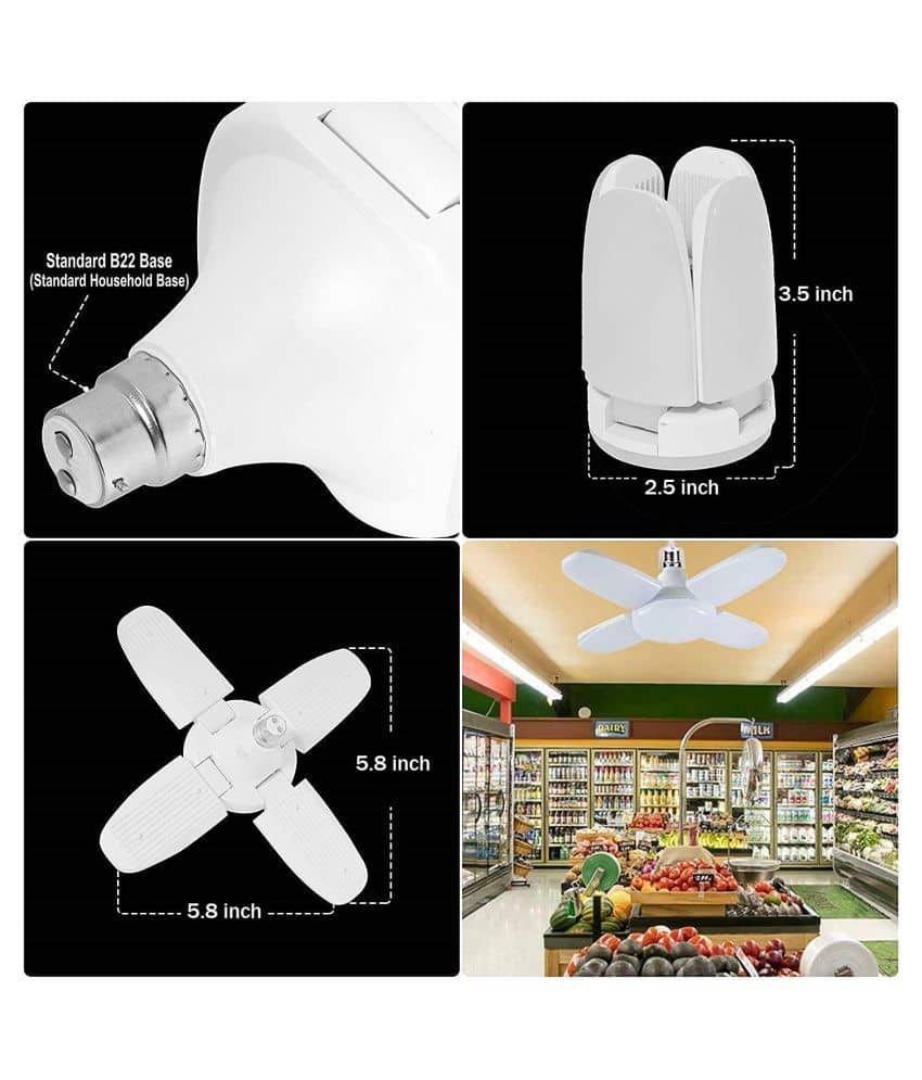 Stylopunk 18W LED Bulb Natural White - Pack of 1