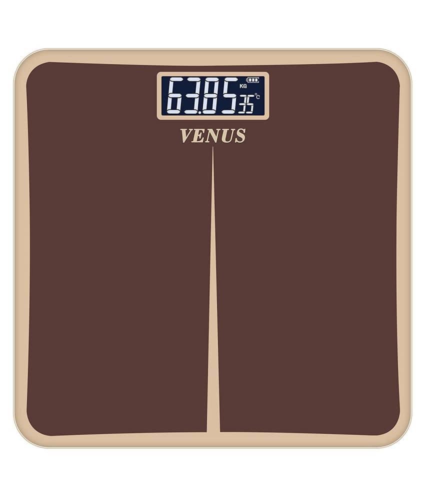 Venus Electronic Digital LCD Body Weighing Scales EPS-8199-New-Brown