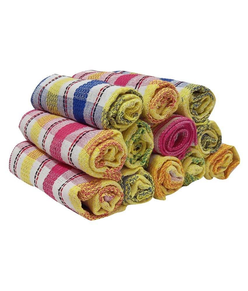     			Feather Green Set of 12 Others Cotton Kitchen Towel