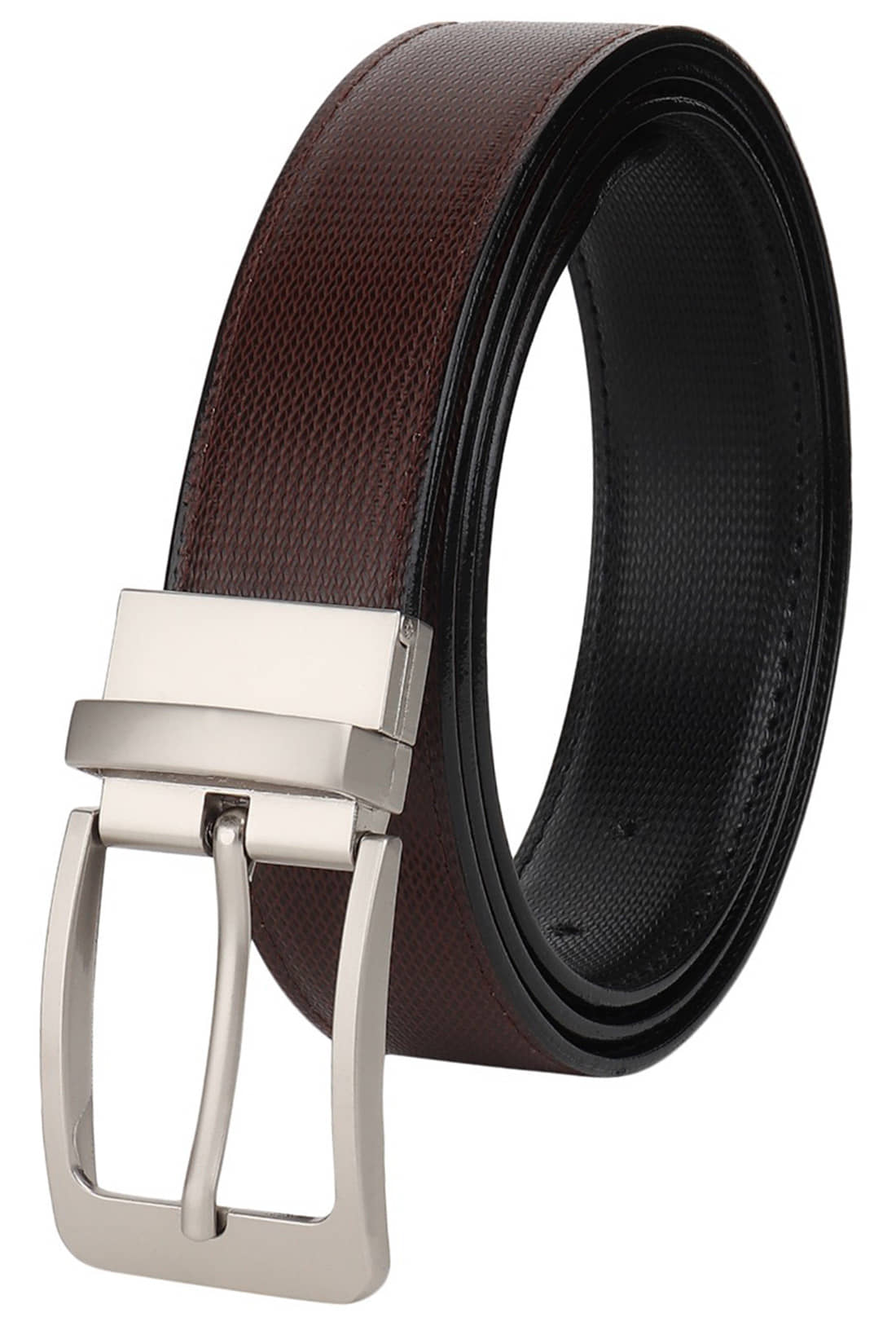 SUNSHOPPING Brown PU Formal Belt
