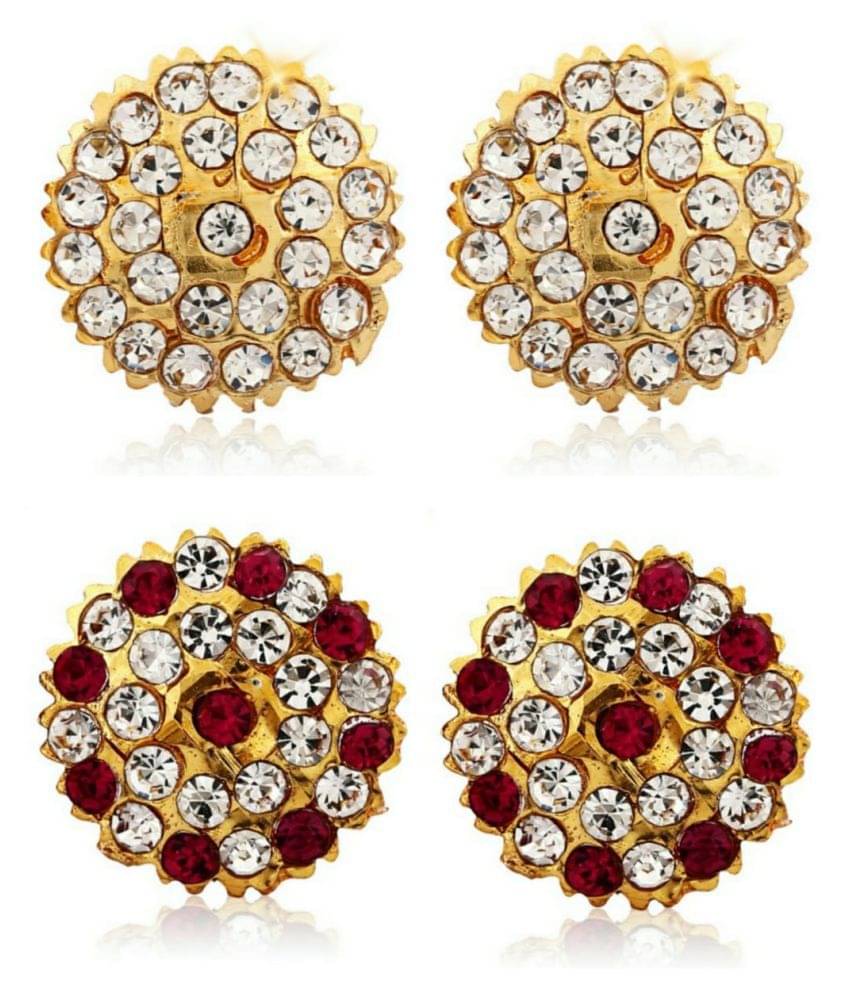 Vighnaharta Traditional South Culture Alloy Gold Plated Stud Earring Combo set ( Pack of- 2 Pair Earrings) Vighnaharta Traditional South Culture Alloy Gold Plated Stud Earring Combo set ( Pack of- 2 Pair Earrings)