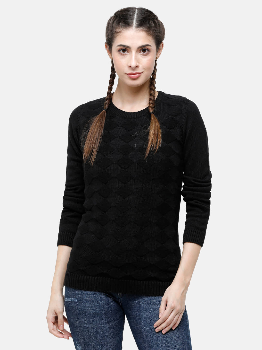 98 Degree North Cotton Black Pullovers - Single