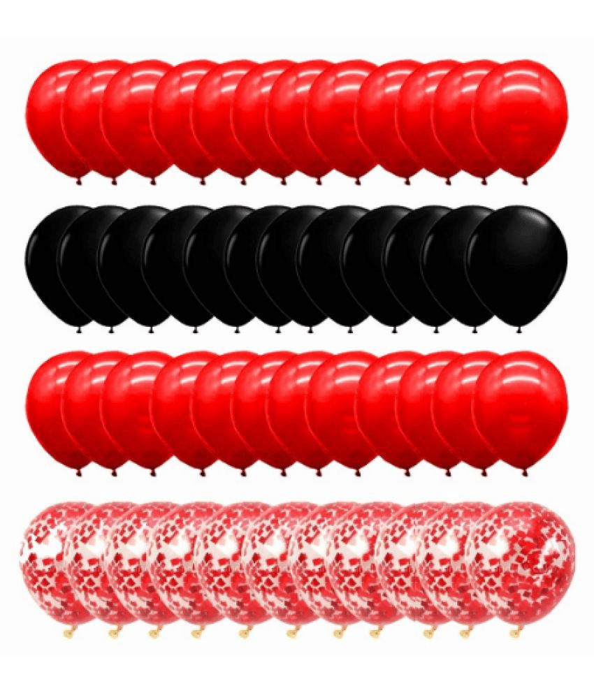     			Blooms Mall  Red Metallic Balloon Set