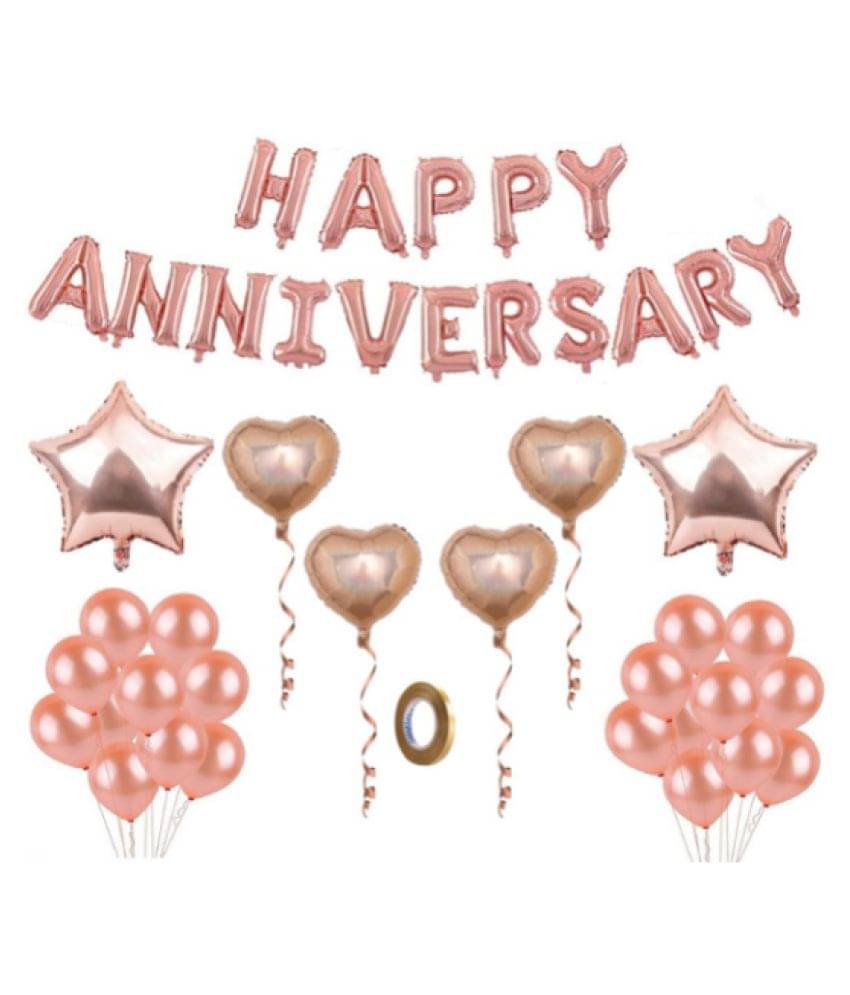     			Blooms Mall Rose Gold  Anniversary Combo