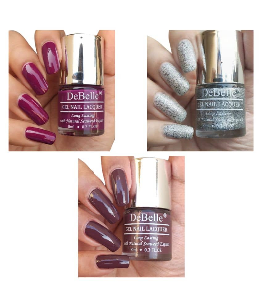 DeBelle Multi Glossy Nail Polish 24 ( Pack of 3 )