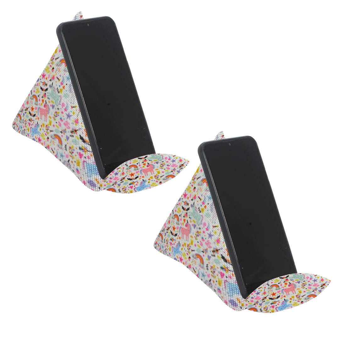     			Fabric Phone Stands,Phone Pillow Holder for iPhone X iPhone 8,Phone Sofa Bean Bag Cushion,(Set of 2),Butterfly