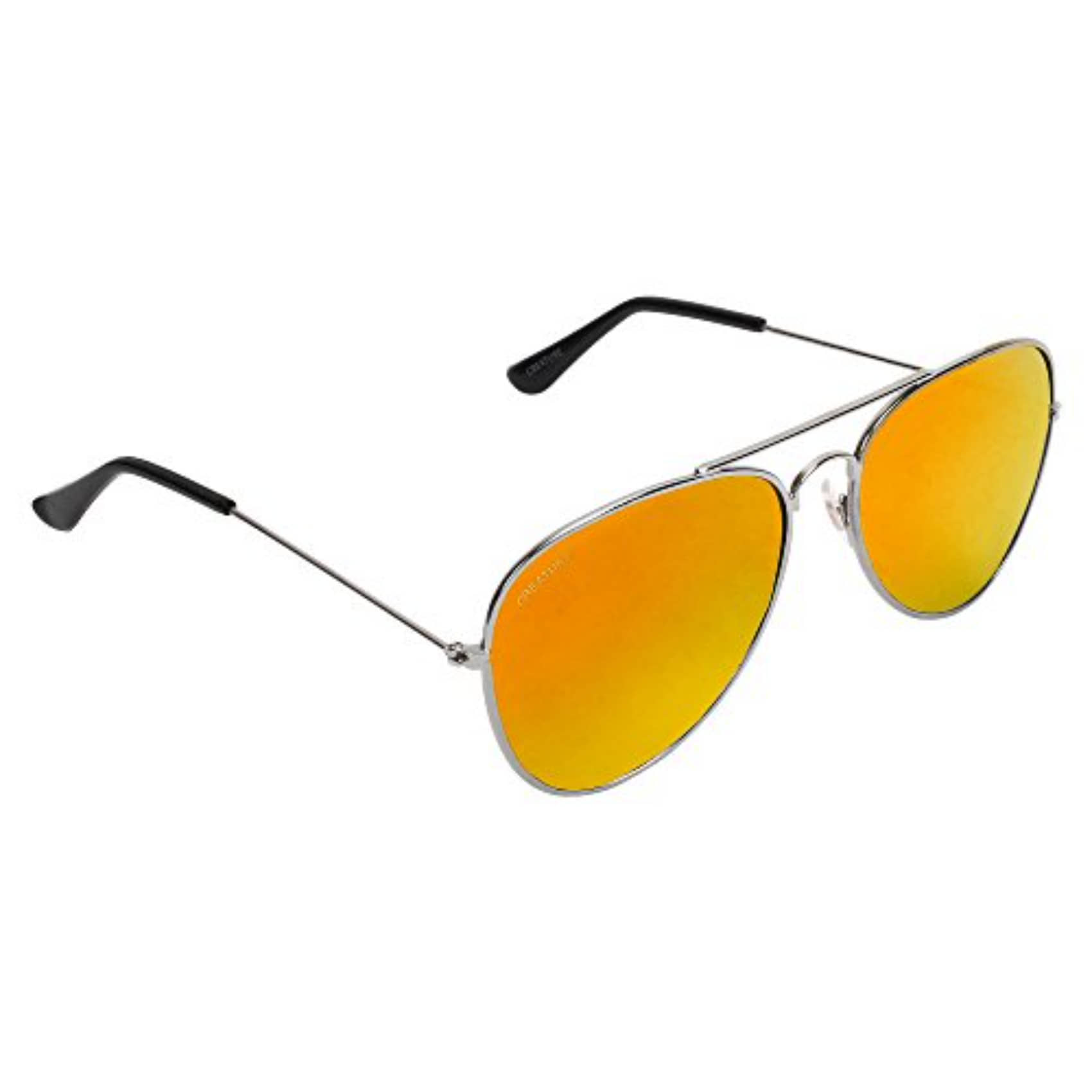 Creature - Silver Oval Sunglasses ( Pack of 1 )