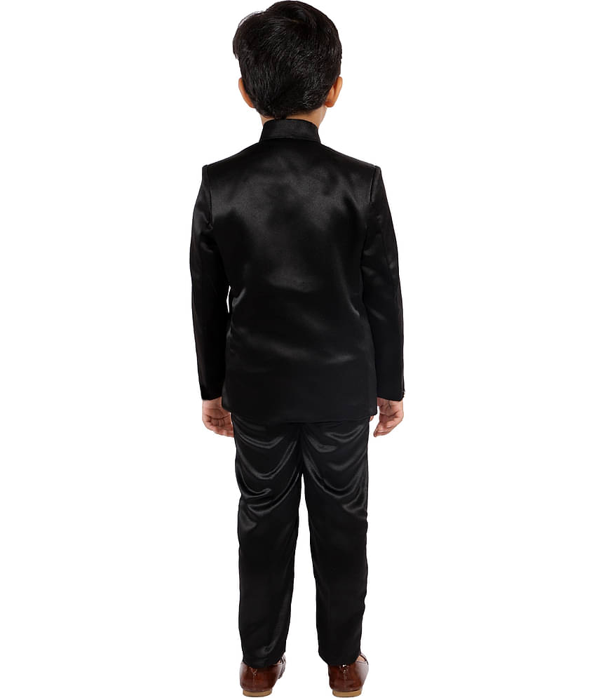 Fourfolds Boys Cotton Blend Blazer ( Pack of 1 , Maroon )