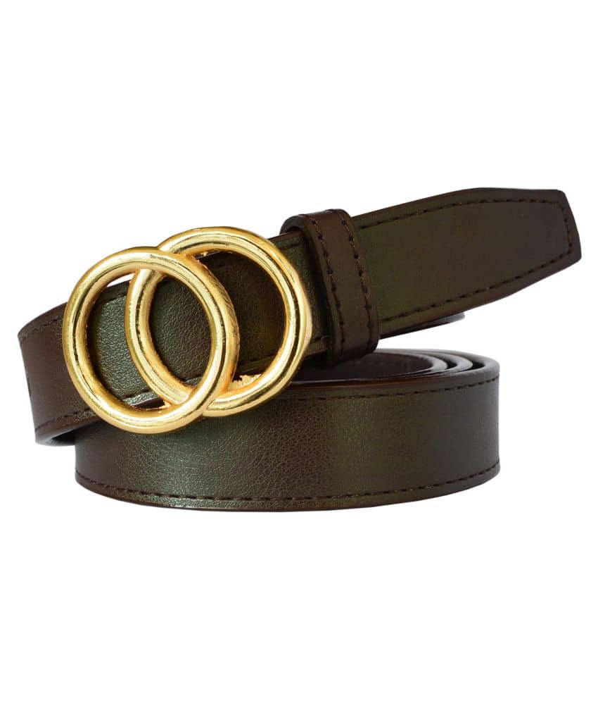 Loopa Brown PU Casual Belt