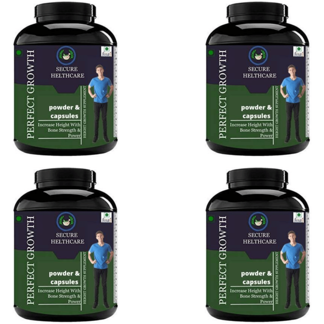     			Secure Healthcare Perfect Growth Plain flavor 0.4 kg Powder Pack of 4