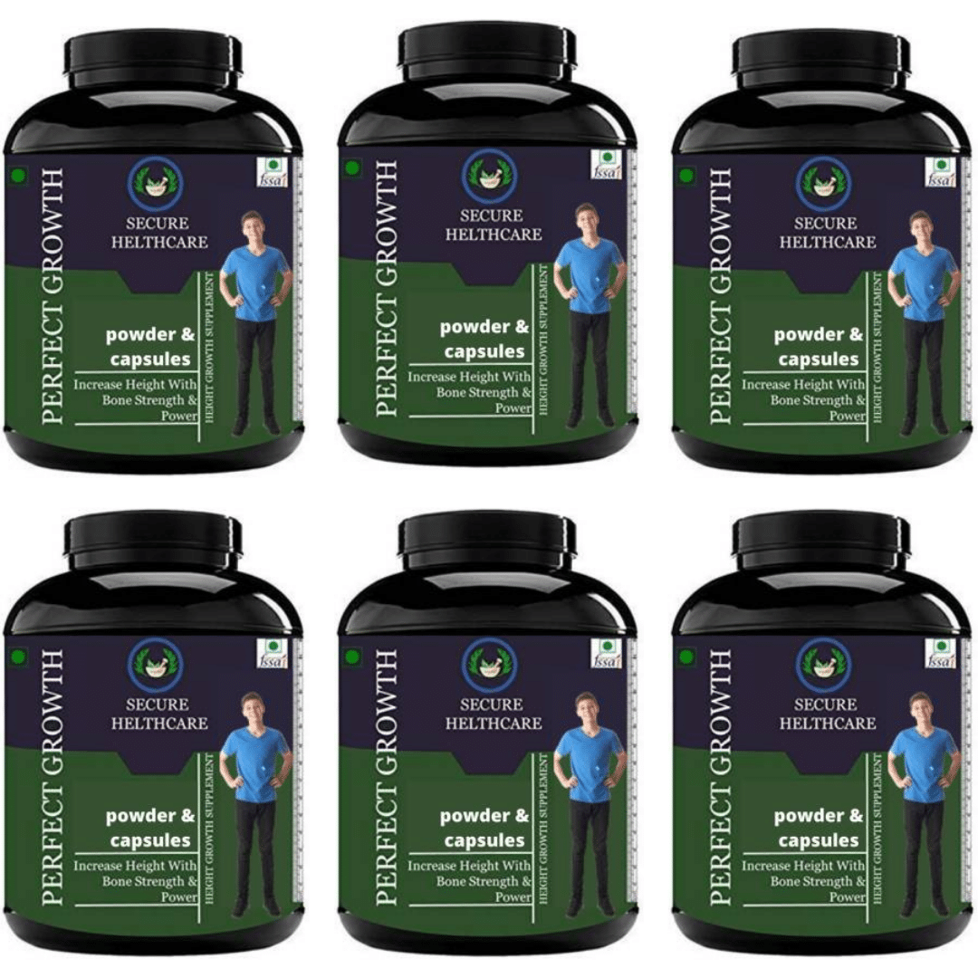    			Secure Healthcare Perfect Growth Plain flavor 0.6 kg Powder Pack of 6