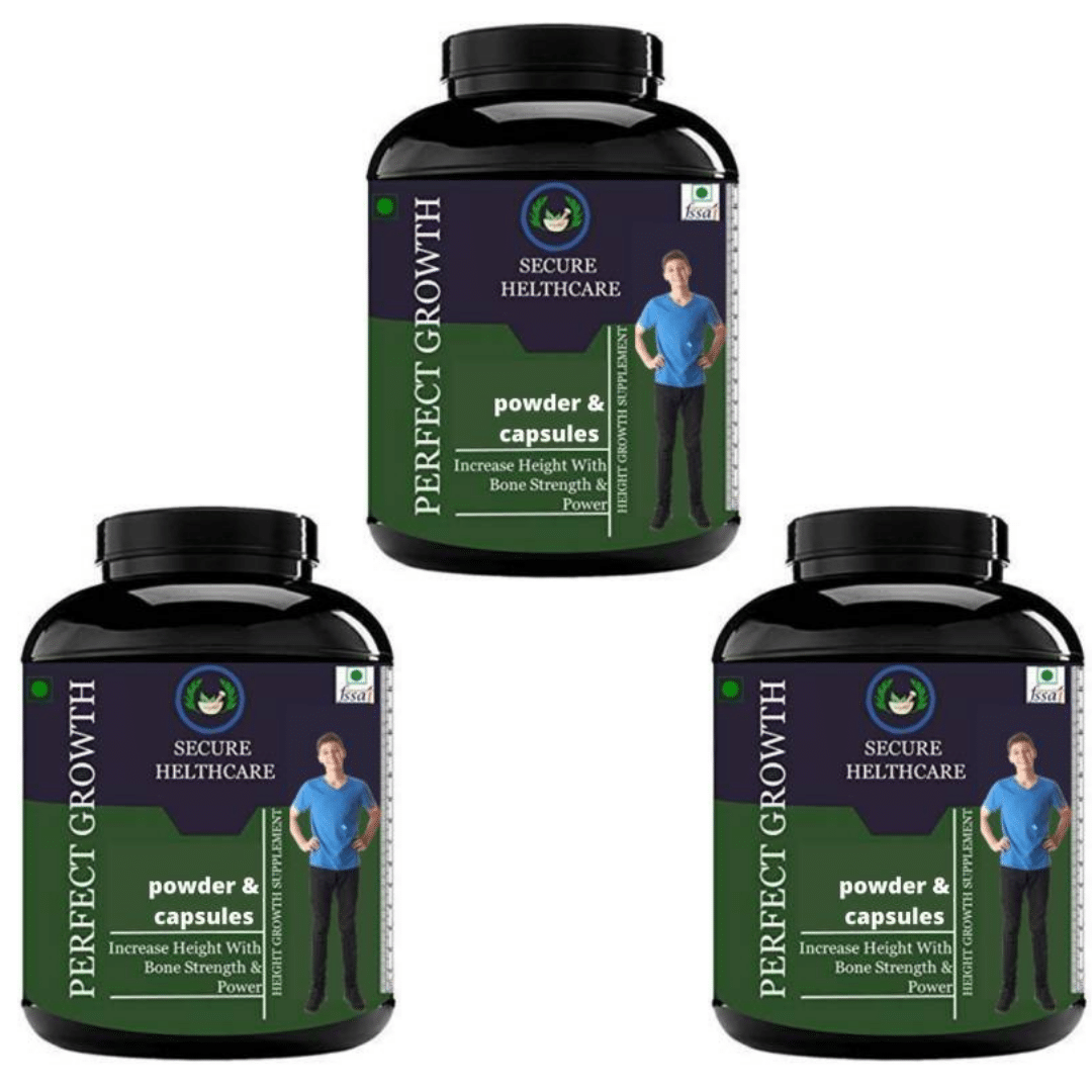     			Secure Healthcare Perfect Growth Plain Flavor 0.3 kg Powder Pack of 3