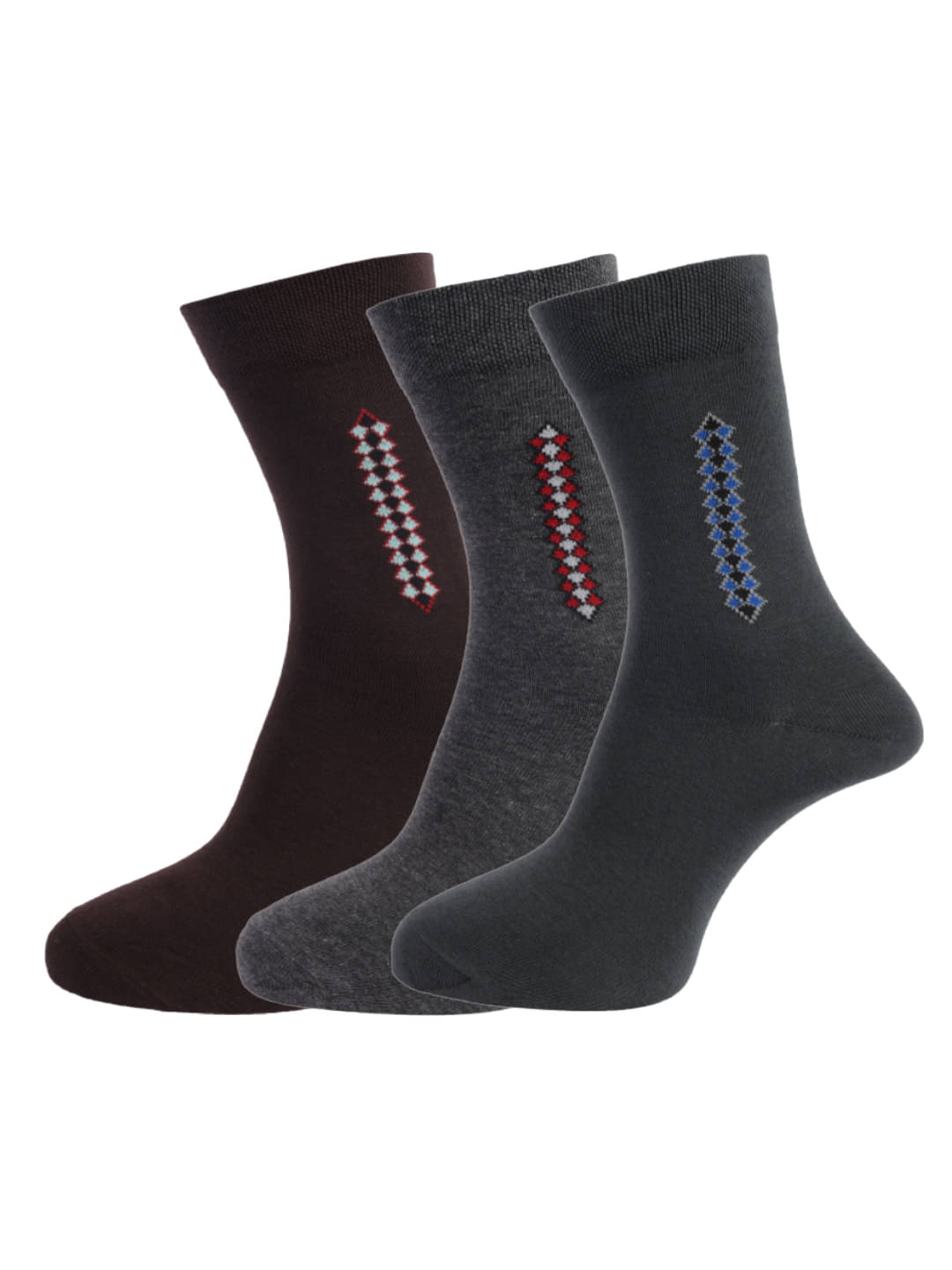 Dollar Multi Casual Full Length Socks Pack of 3 Dollar Multi Casual Full Length Socks Pack of 3
